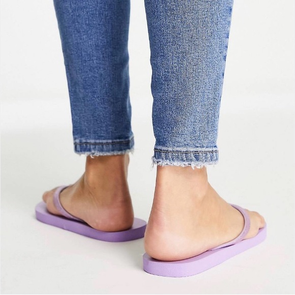 NWT Vero Moda x ASOS Glitter Flip Flops - Picture 4 of 6